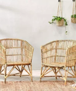 Nkuku Living Room Nokpul Rattan Armchair