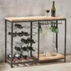 Nkuku Obra Bar With Wine Glass Storage 2 Nkuku Obra Bar With Wine Glass Storage