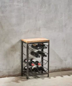Nkuku Obra Industrial Wine Rack - Small Storage & Shelving
