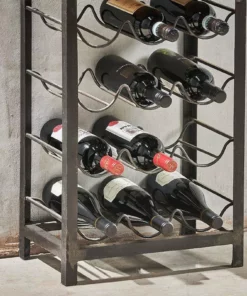 Nkuku Obra Industrial Wine Rack - Small Storage & Shelving