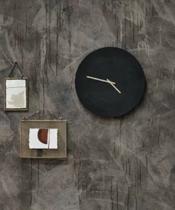 Nkuku Okota Wall Hung Clock - Black Home Accessories