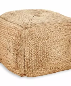 Nkuku Ondal Square Braided Hemp Pouf New Arrivals 9 Nkuku Ondal Square Braided Hemp Pouf New Arrivals