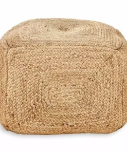 Nkuku Ondal Square Braided Hemp Pouf New Arrivals 8 Nkuku Ondal Square Braided Hemp Pouf New Arrivals