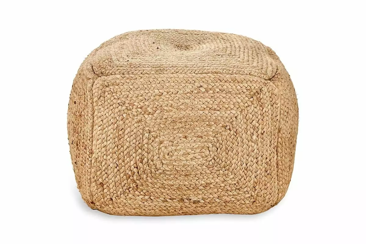 Nkuku Ondal Square Braided Hemp Pouf New Arrivals 5 Nkuku Ondal Square Braided Hemp Pouf New Arrivals