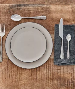 Nkuku Osko Cutlery Set - Brushed Silver (Set Of 16)