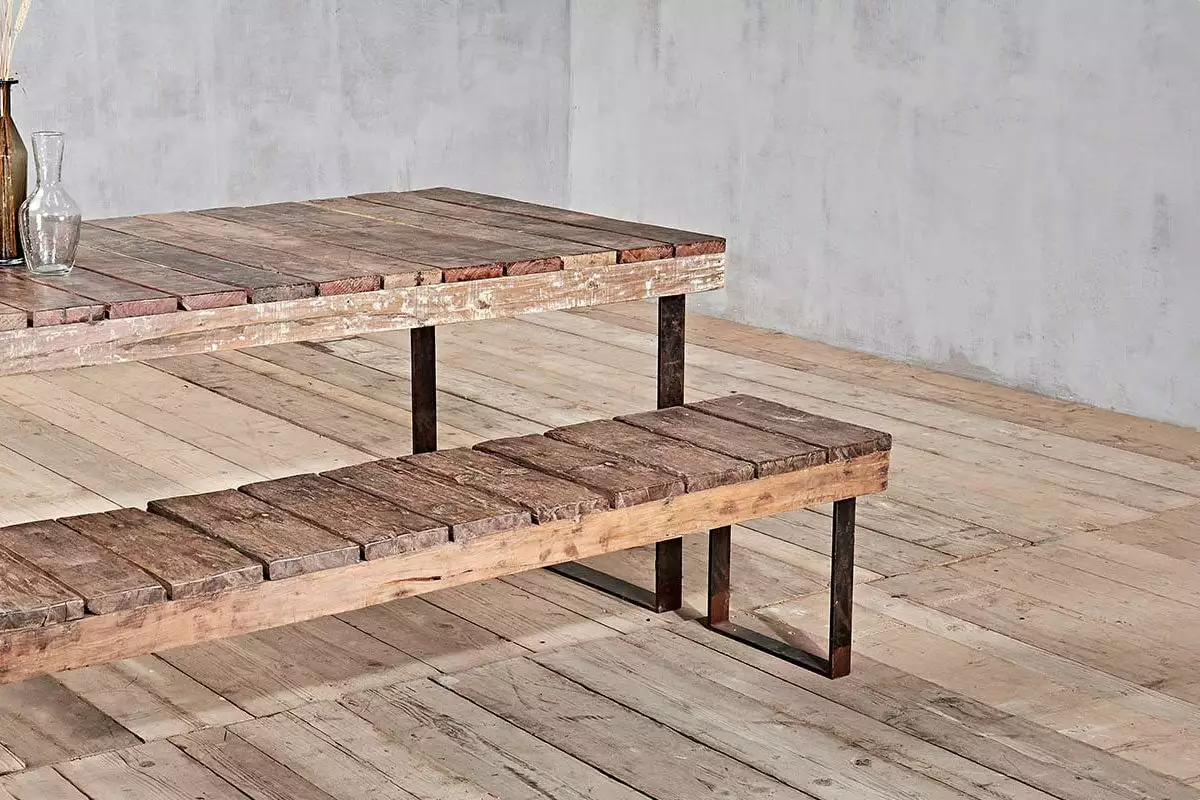 Nkuku Oso Wooden Bench - 220cm Garden Furniture 5 Nkuku Oso Wooden Bench - 220cm Garden Furniture