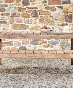 Nkuku Oso Wooden Bench - 220cm Garden Furniture