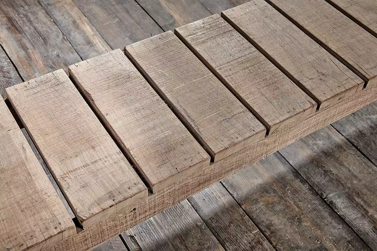 Nkuku Oso Wooden Bench - 220cm Garden Furniture 8 Nkuku Oso Wooden Bench - 220cm Garden Furniture