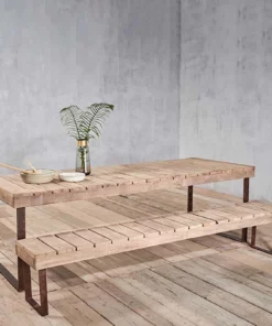 Nkuku Oso Wooden Bench - 220cm Garden Furniture 13 Nkuku Oso Wooden Bench - 220cm Garden Furniture