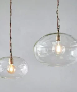 Nkuku Otoro Glass Pendant - Large Round