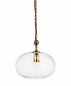 Nkuku Otoro Glass Pendant - Small Round Living Room