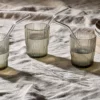 Nkuku Tableware Ouzoud Glass Straws - Clear (Set Of 6) 1 Nkuku Tableware Ouzoud Glass Straws - Clear (Set Of 6)