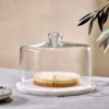 Nkuku Ovah Marble Cake Dome - White New Arrivals
