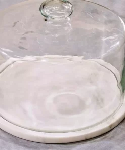Nkuku Ovah Marble Cake Dome - White New Arrivals 9 Nkuku Ovah Marble Cake Dome - White New Arrivals