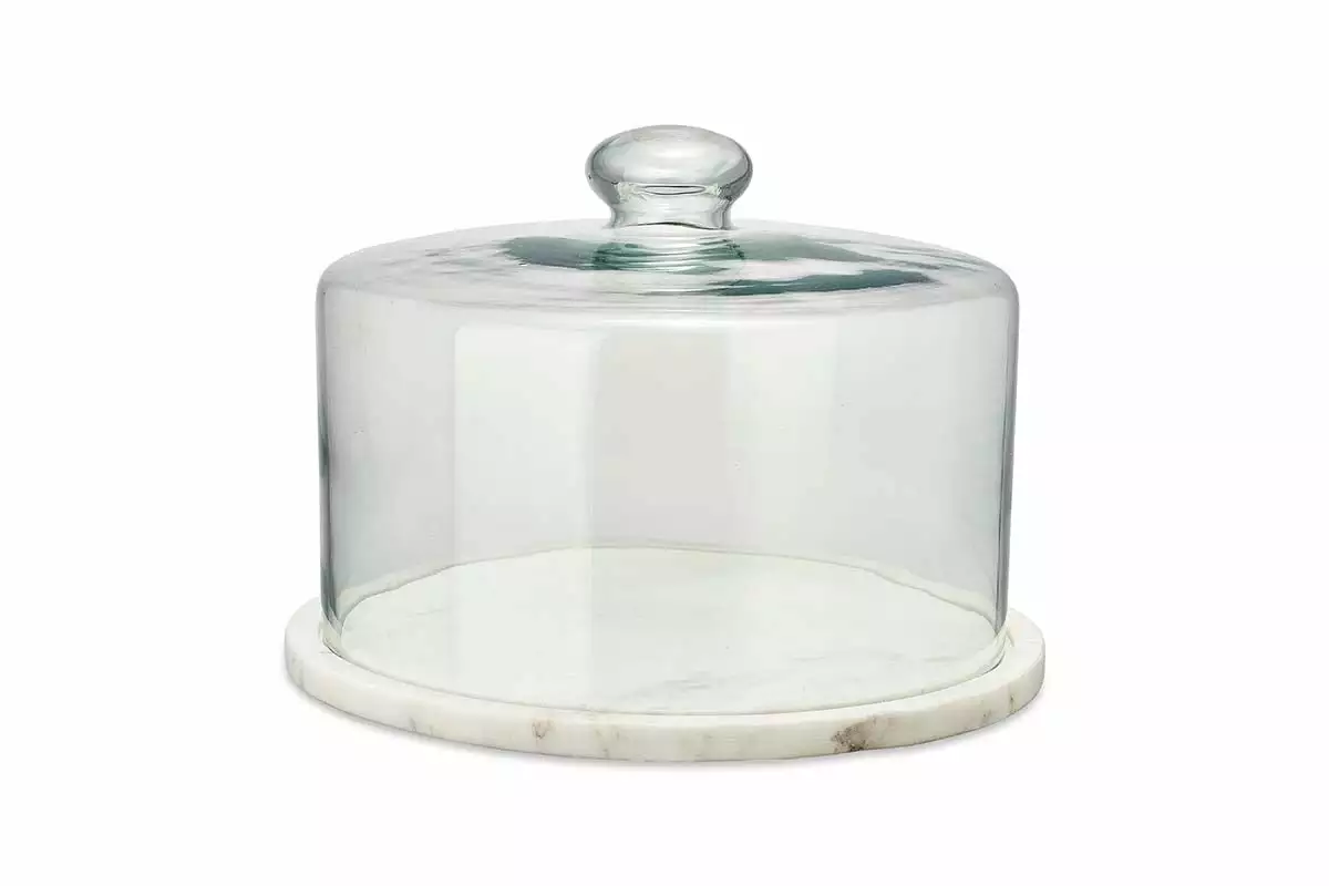 Nkuku Ovah Marble Cake Dome - White New Arrivals 7 Nkuku Ovah Marble Cake Dome - White New Arrivals