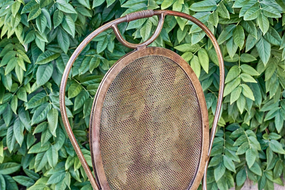 Nkuku New Arrivals Parwaha Iron Bistro Chair 3 Nkuku New Arrivals Parwaha Iron Bistro Chair