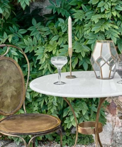 Nkuku New Arrivals Parwaha Iron Bistro Table