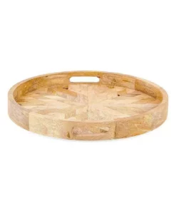Nkuku Pawi Mango Wood Tray Round Serveware 7 Nkuku Pawi Mango Wood Tray Round Serveware