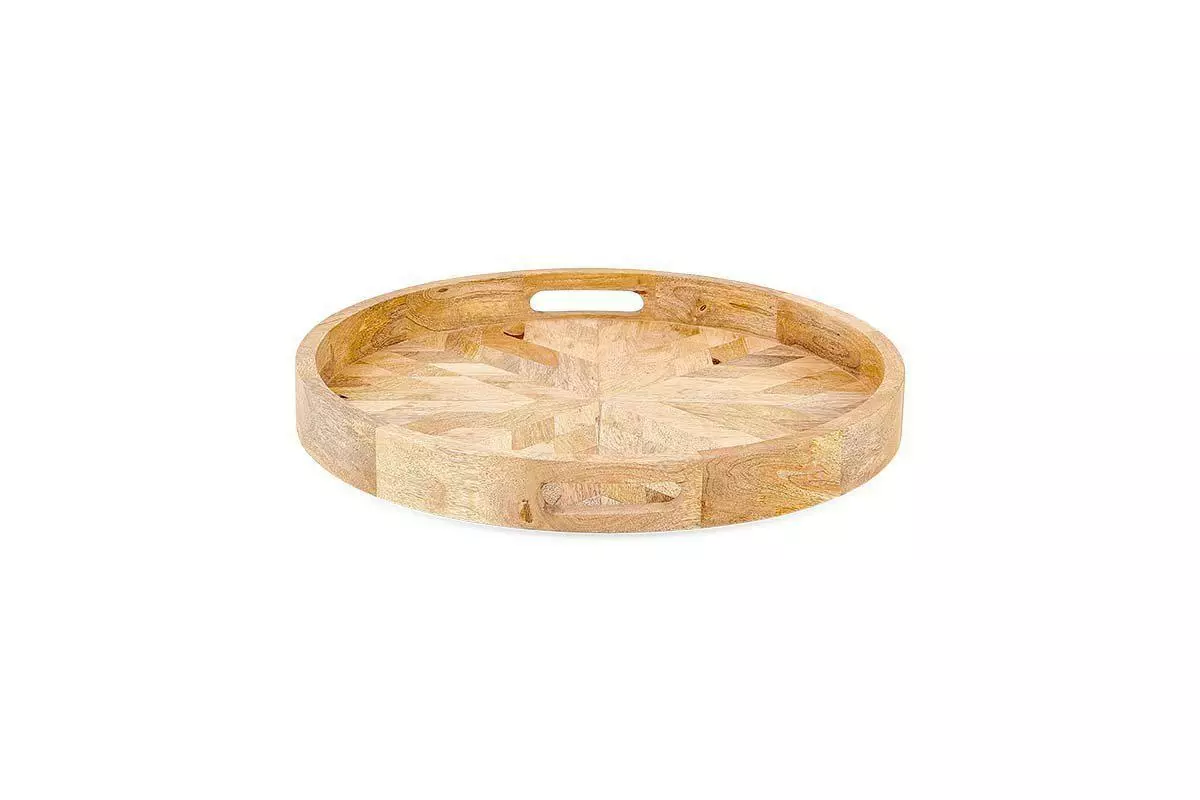 Nkuku Pawi Mango Wood Tray Round Serveware 5 Nkuku Pawi Mango Wood Tray Round Serveware