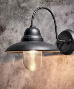 Nkuku Phena Outdoor Swan Neck Metal Wall Lamp New Arrivals