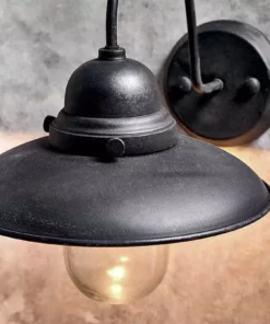 Nkuku Phena Outdoor Swan Neck Metal Wall Lamp New Arrivals