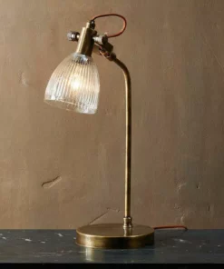 Nkuku Rarni Table Lamp - Antique Brass