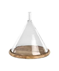Nkuku Serveware Recycled Glass Conical Dome