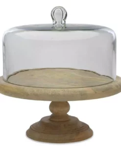 Nkuku Serveware Recycled Glass Dome Cake Stand