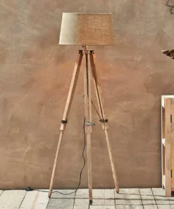 Nkuku Living Room Ronga Tripod Floor Lamp