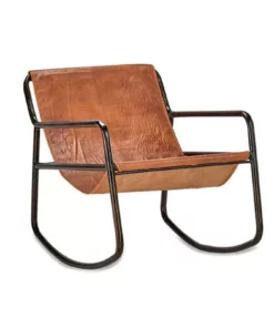 Nkuku Living Room Sagari Leather Rocking Chair 8 Nkuku Living Room Sagari Leather Rocking Chair