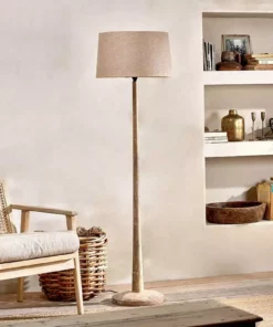 Nkuku Sahar Mango Wood Floor Lamp New Arrivals