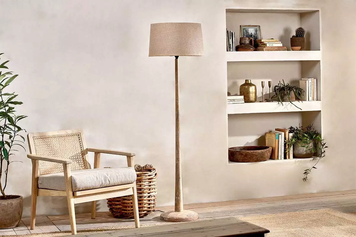 Nkuku Sahar Mango Wood Floor Lamp New Arrivals 3 Nkuku Sahar Mango Wood Floor Lamp New Arrivals