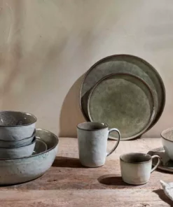 Nkuku Simi Bowl - Moss Green Tableware