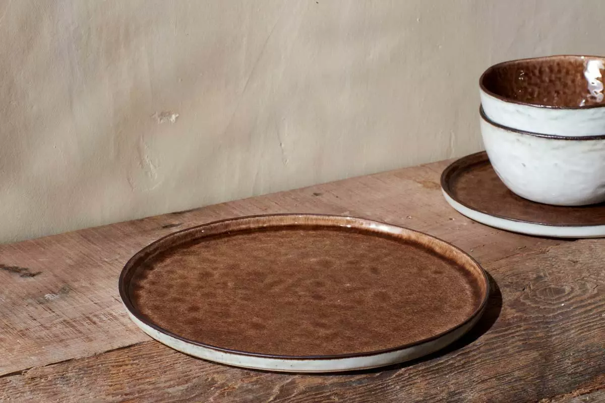 Nkuku Simi Dinner Plate - Earth 3 Nkuku Simi Dinner Plate - Earth