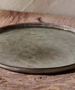 Nkuku Tableware Simi Dinner Plate - Moss Green