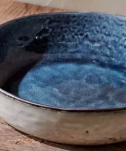 Nkuku Tableware Simi Serving Bowl - Deep Blue - Large