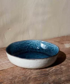 Nkuku Simi Serving Bowl - Deep Blue - Small