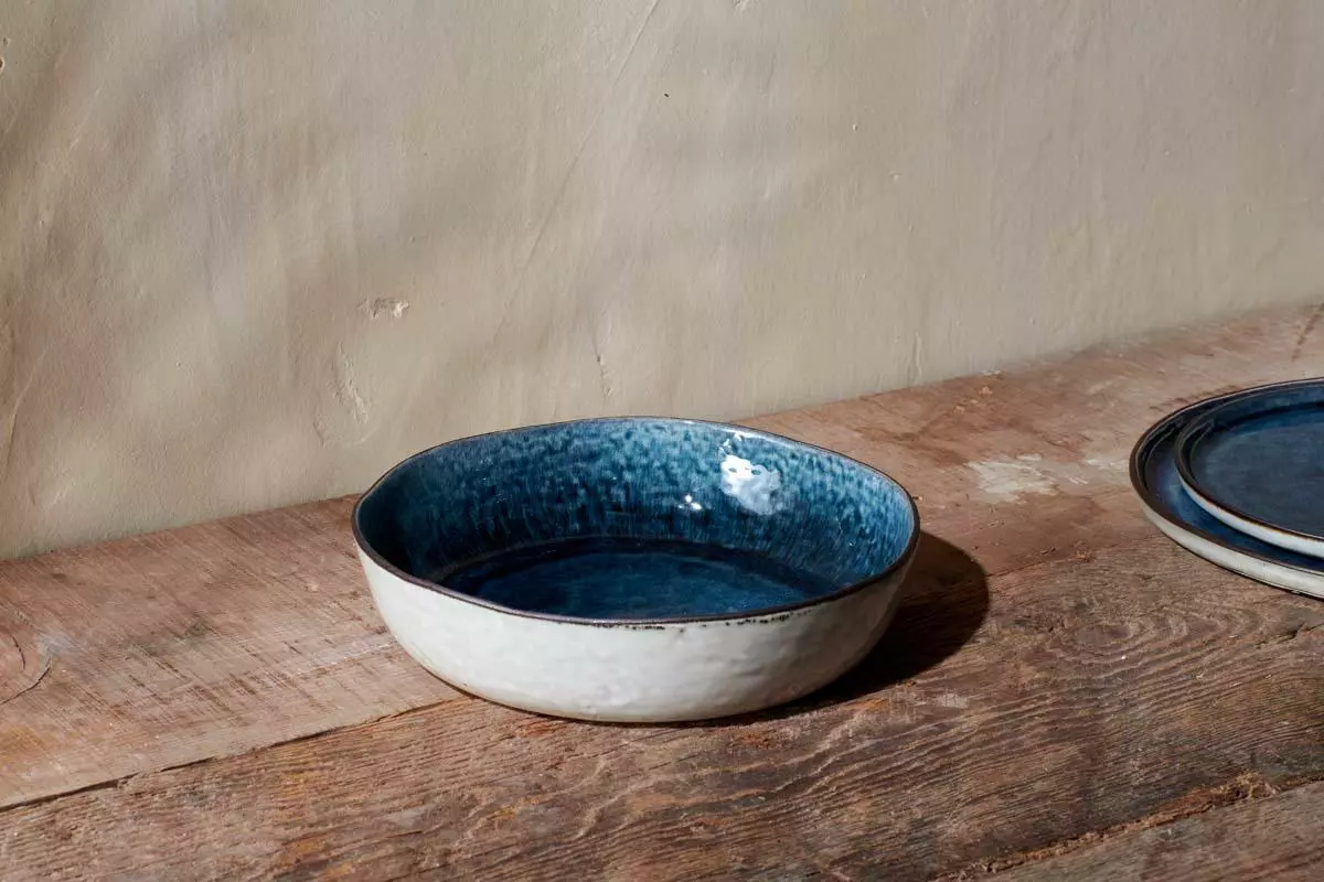 Nkuku Simi Serving Bowl - Deep Blue - Small 3 Nkuku Simi Serving Bowl - Deep Blue - Small