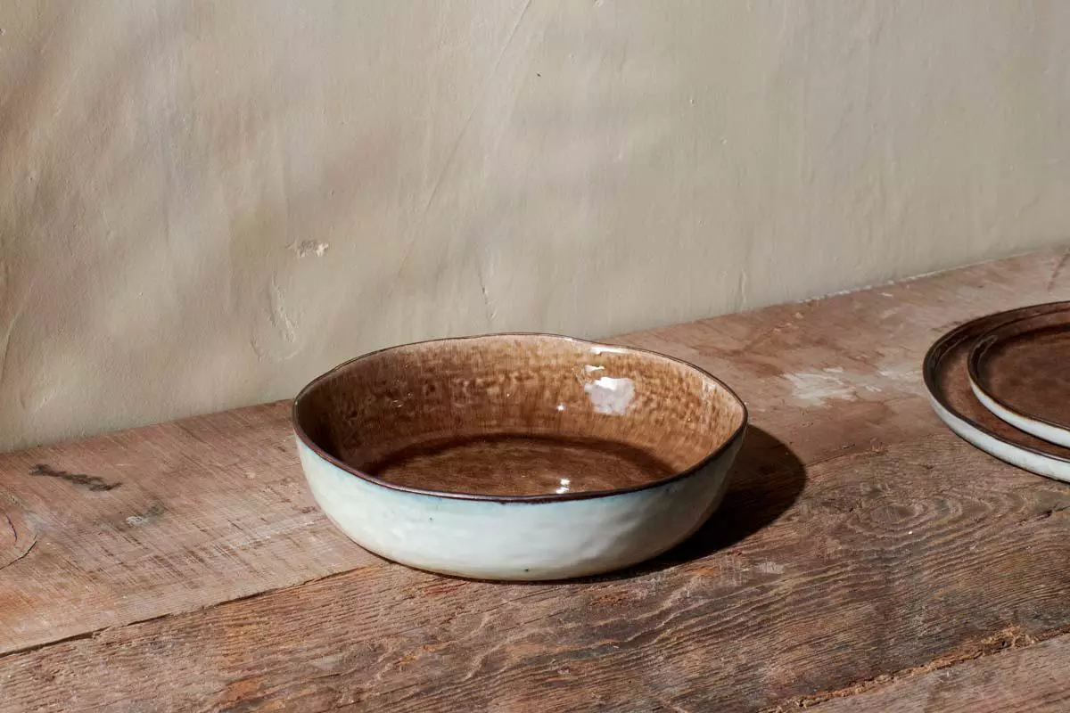 Nkuku Simi Serving Bowl - Earth - Small Tableware 3 Nkuku Simi Serving Bowl - Earth - Small Tableware