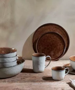 Nkuku Simi Serving Bowl - Earth - Small Tableware 8 Nkuku Simi Serving Bowl - Earth - Small Tableware