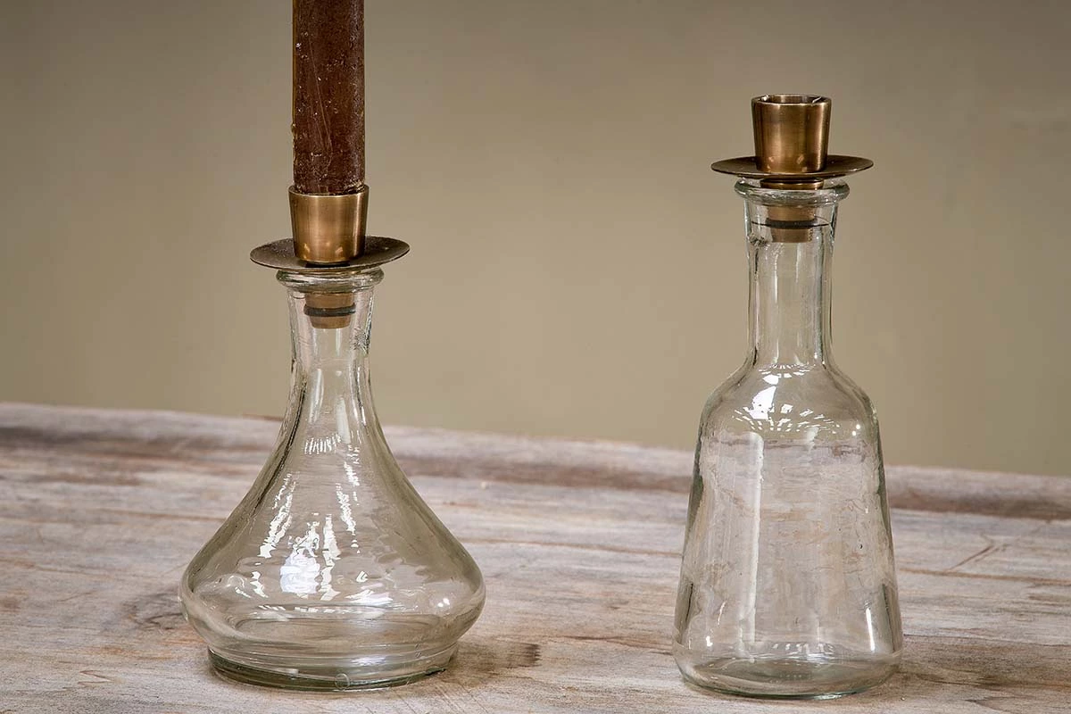 Nkuku Sirsa Glass Candlestick - Clear Home Accessories 7 Nkuku Sirsa Glass Candlestick - Clear Home Accessories