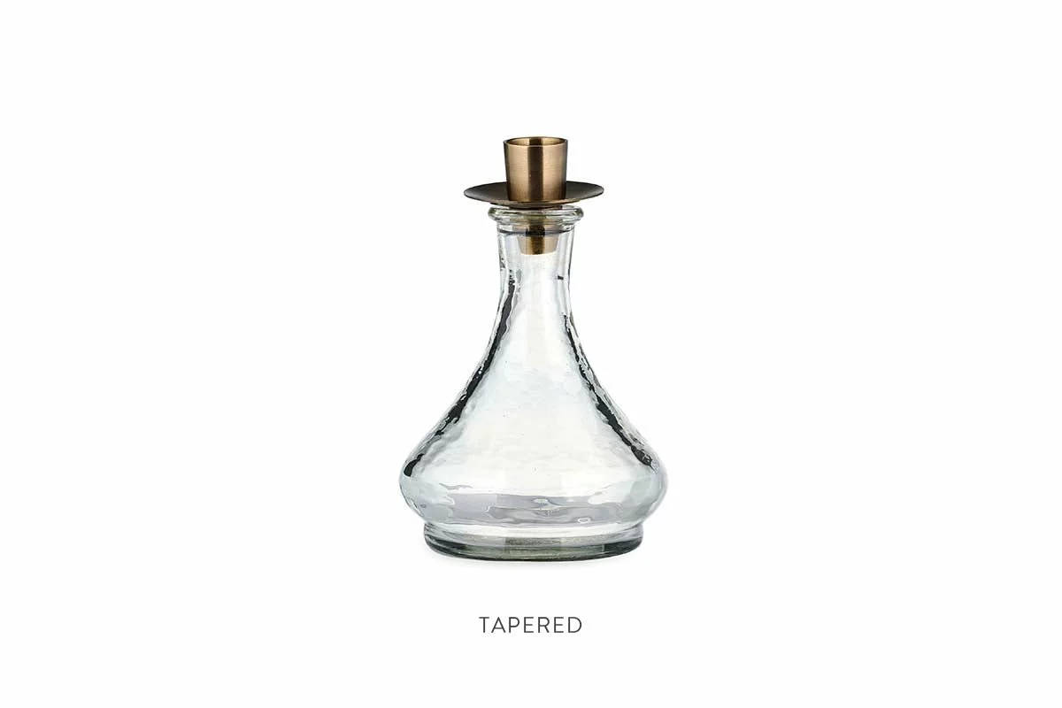 Nkuku Sirsa Glass Candlestick - Clear Home Accessories 8 Nkuku Sirsa Glass Candlestick - Clear Home Accessories