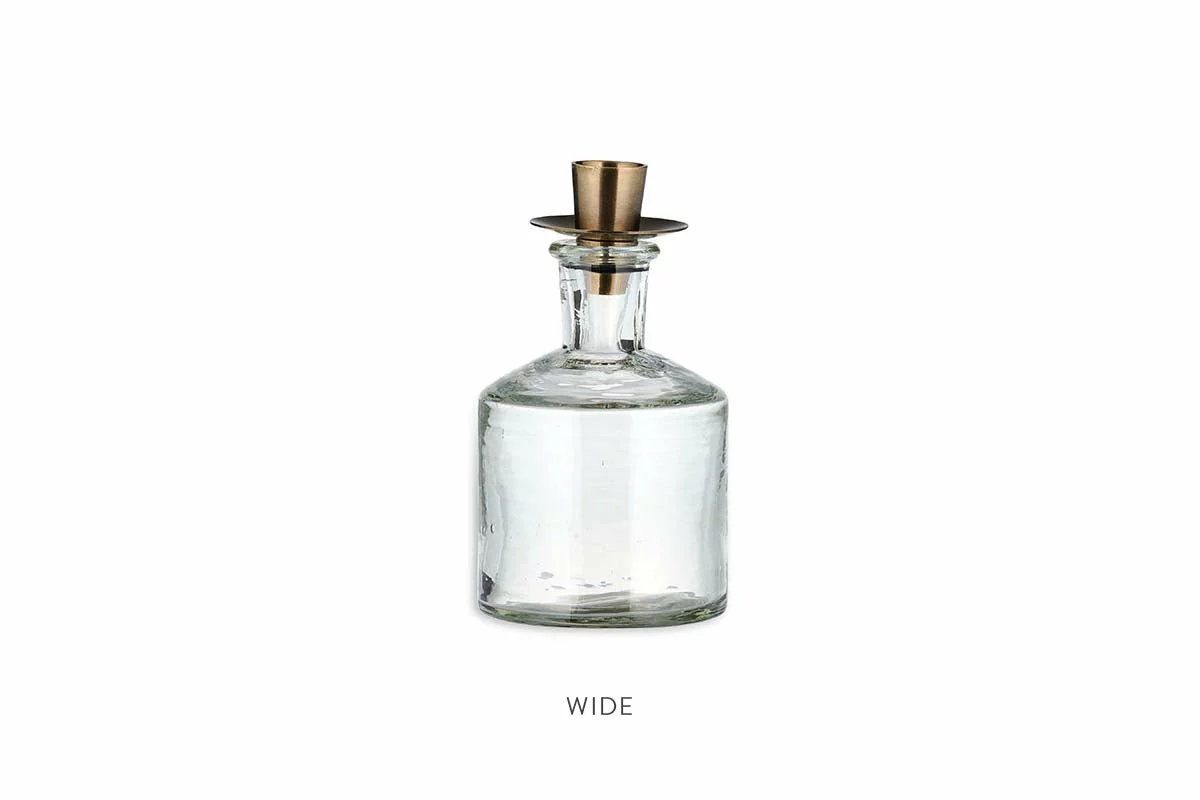 Nkuku Sirsa Glass Candlestick - Clear Home Accessories 13 Nkuku Sirsa Glass Candlestick - Clear Home Accessories