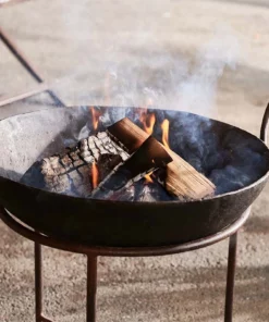 Nkuku Reclaimed Iron Kadai Fire Pit - Small