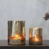 Nkuku Tabia Rustic Silver Tealight Home Accessories