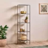 Nkuku New Arrivals Takua Iron Narrow Standing Shelves