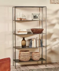 Nkuku Takua Iron Wide Standing Shelves