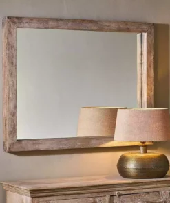 Nkuku Tariku Reclaimed Wood Mirror - Large Home Accessories