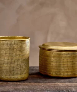 Nkuku Tembesi Etched Pot - Wide Home Accessories 8 Nkuku Tembesi Etched Pot - Wide Home Accessories