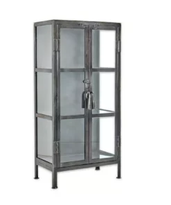Nkuku Tiko Iron & Glass Small Cabinet Living Room